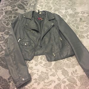 Faux leather jacket