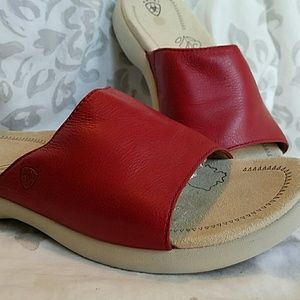 Ariat Red Leather Sandals 8.5