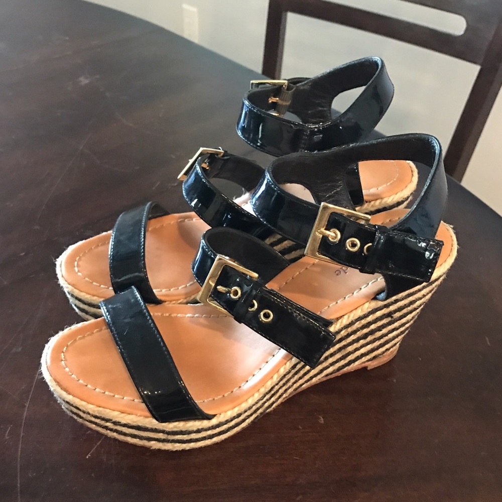 Kate Spade Striped Wedge