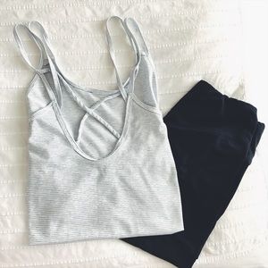 Strappy back work out top
