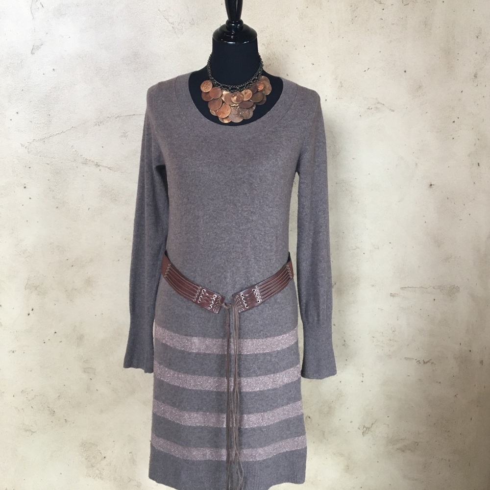 Wool Cashmere Blend Shirtdress