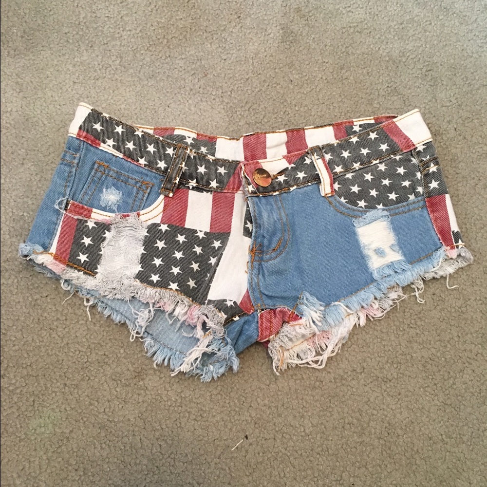 American flag shorts