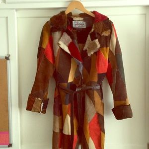 Pelle Studio Vintage Color-Patch BoHo Coat