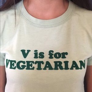 V is for vegetarian tee