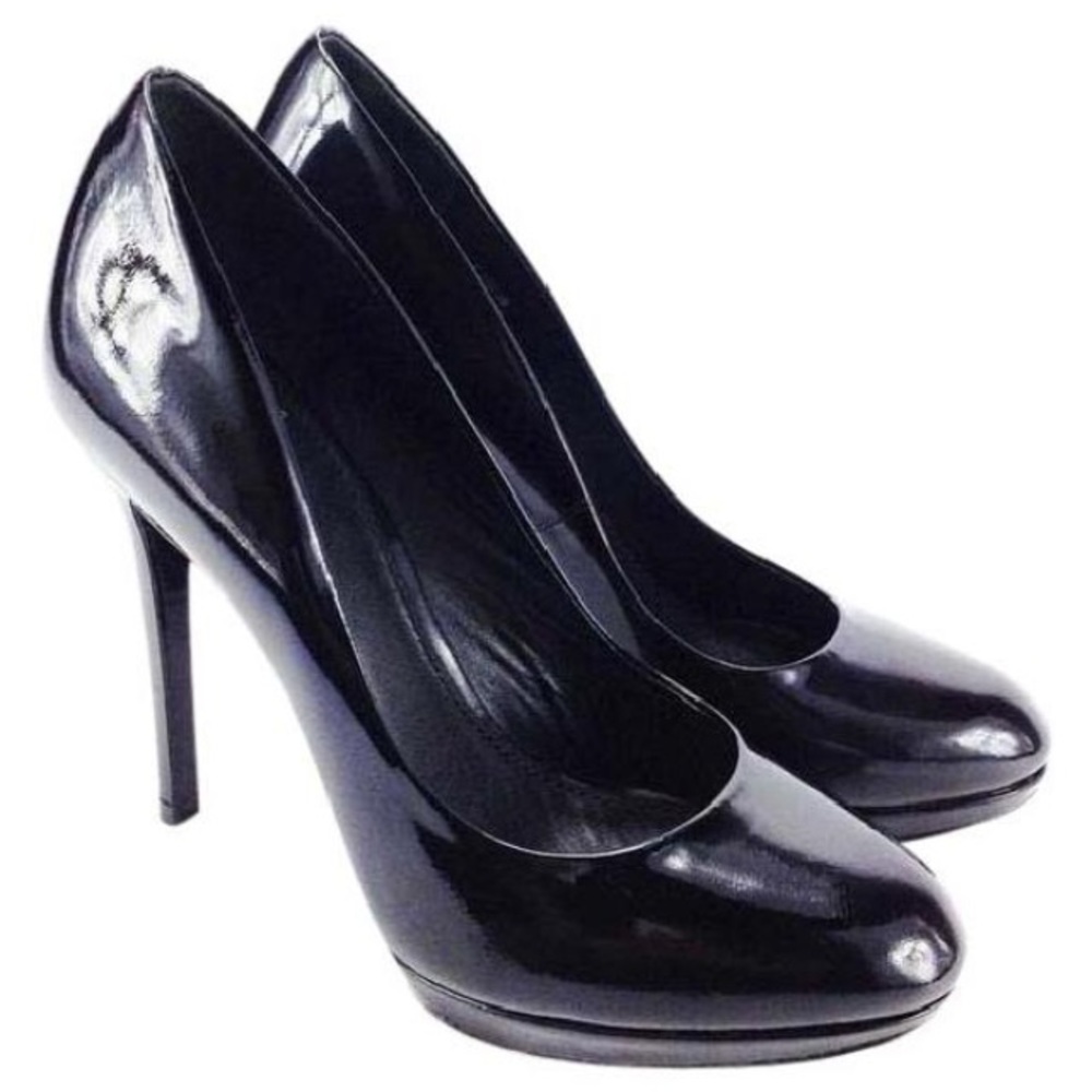 Brian Atwood Black Patent "Fredrique" Pumps