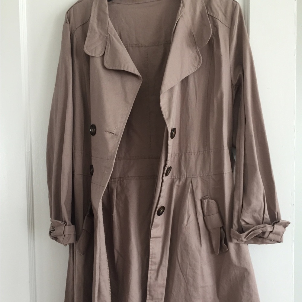 Champagne Trench Coat