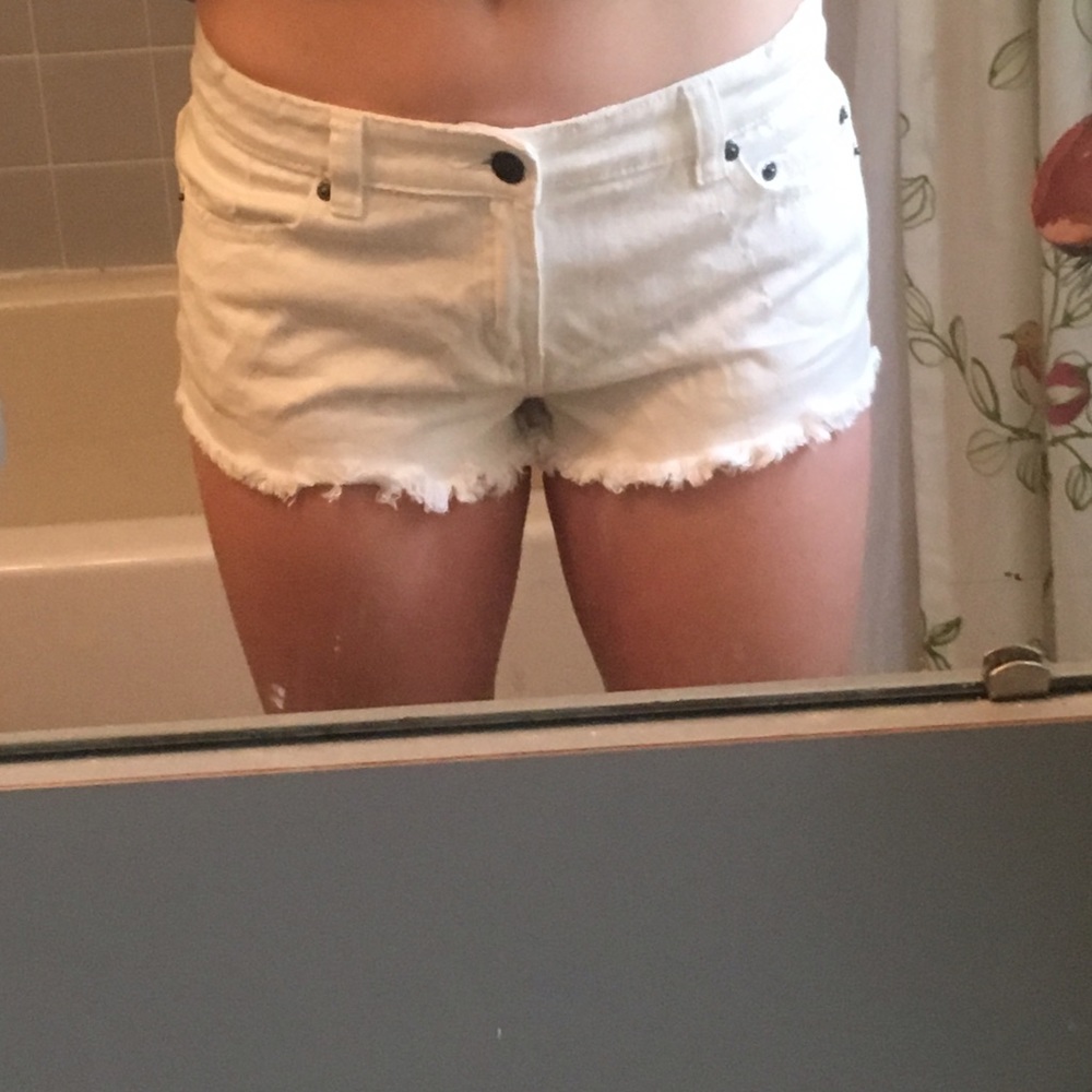 Tiny denim cutoffs forever 21 jean shorts