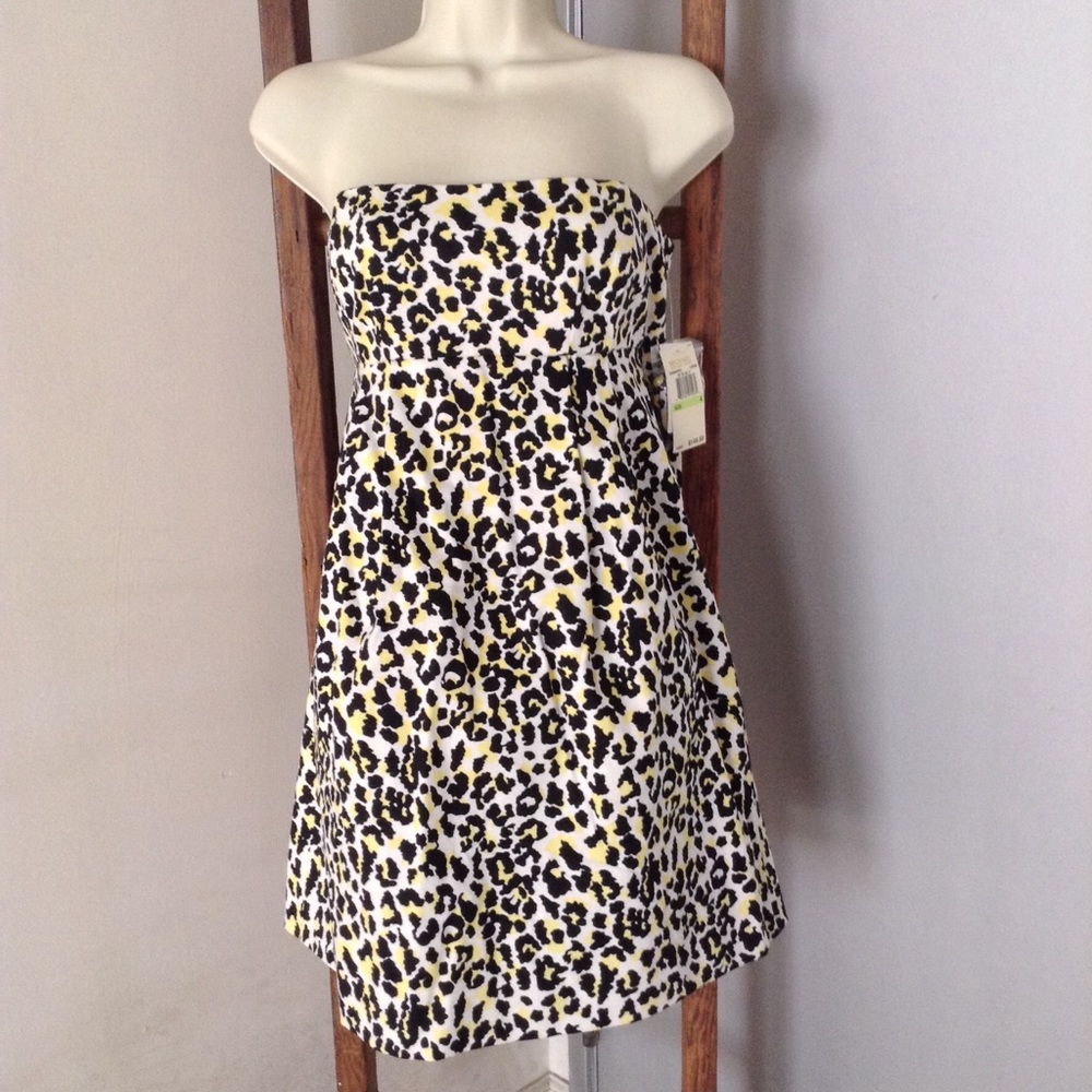 Michael Kors Leopard Dress w/pockets sz4 nwt