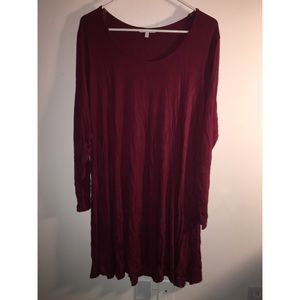 Burgundy Dress PLUS