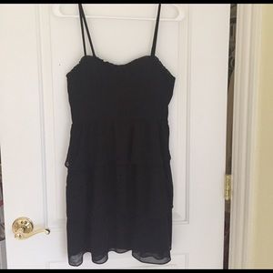 American Eagle Black Tiered Dress