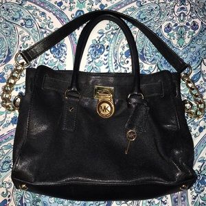 Michael Kors Hamilton Small Black Satchel