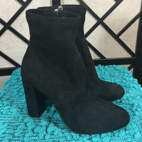Steve Madden Shoes - Steve Madden Black Suede Ankle Boots New!