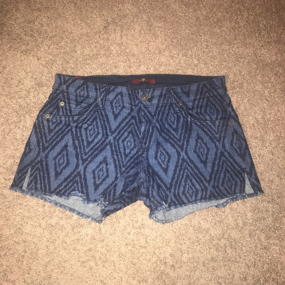 seven brand jean shorts