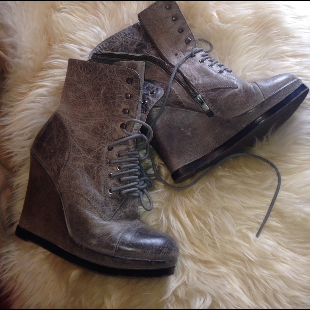 Vince Camuto ankle wedge boots
