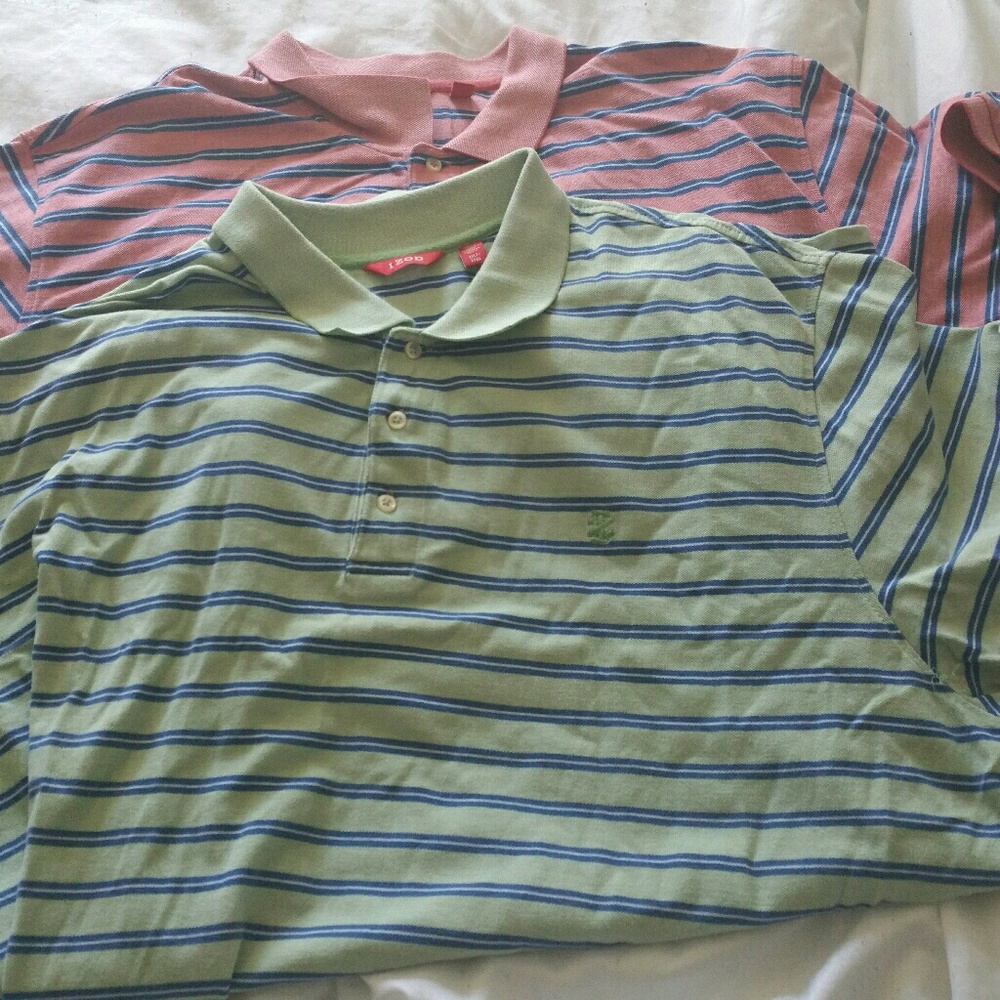 TWO 3XL collar shirts