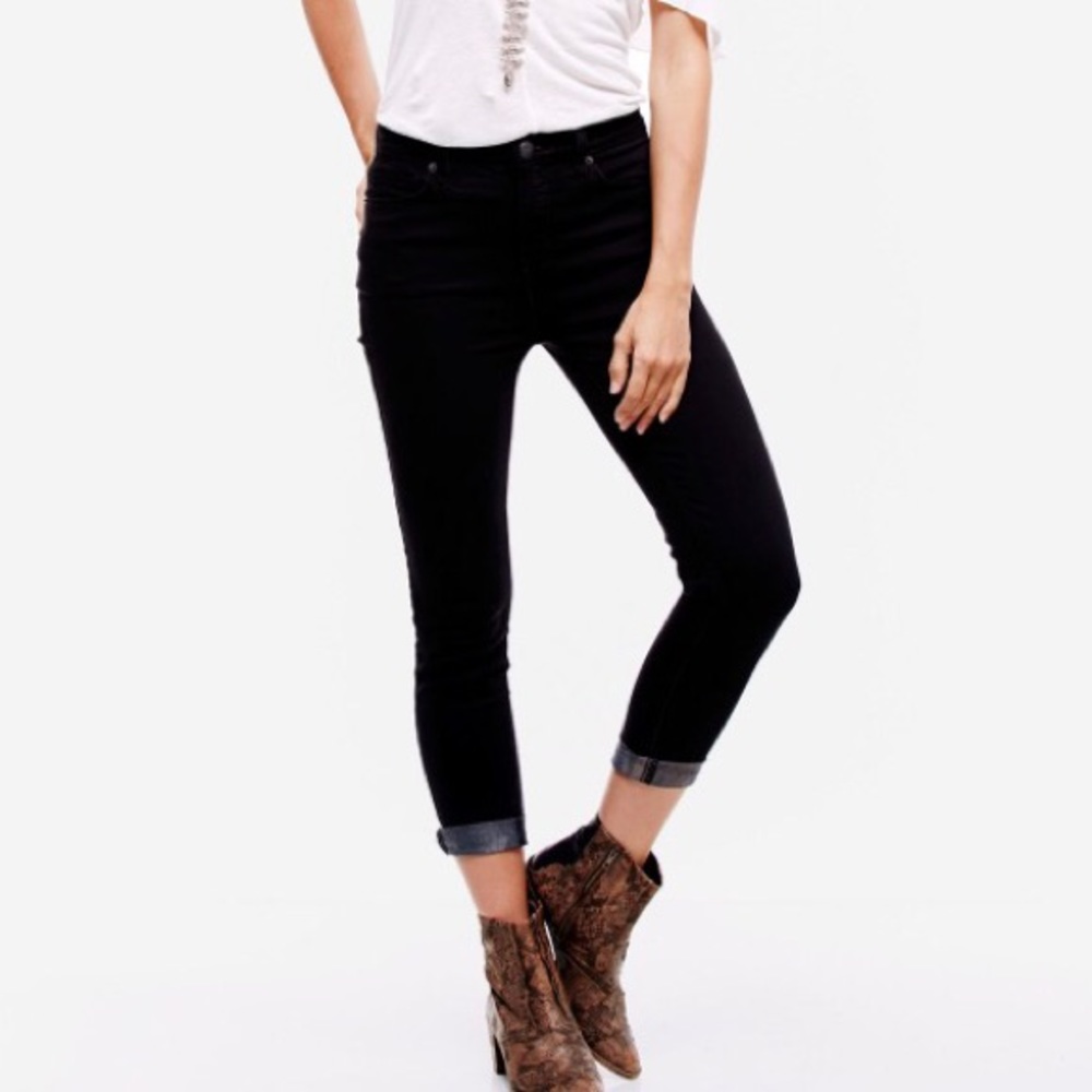 Free People high rise ankle jean