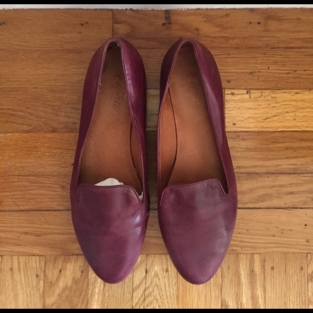 Oxblood leather loafer