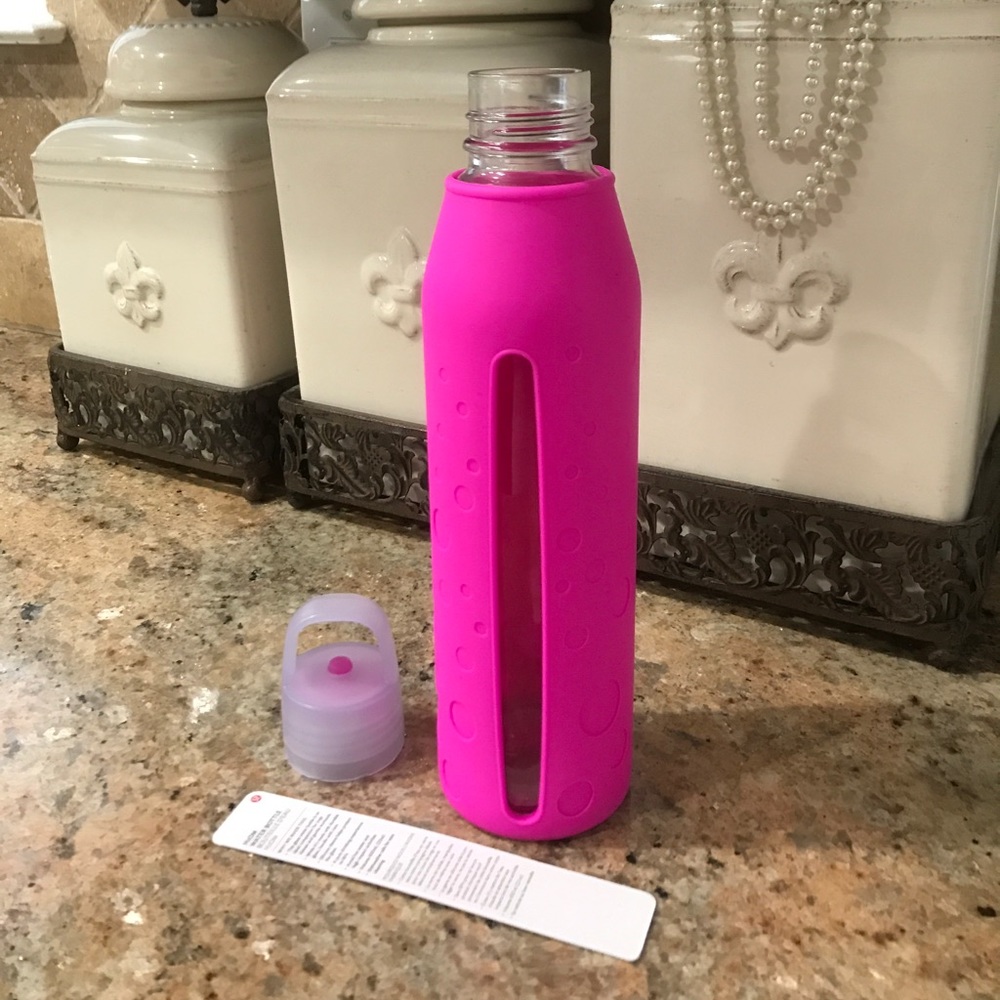 SOLD OUT! Lululemon Glass/Silicone Water Bottle