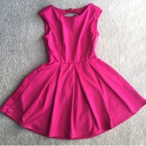 Pink Backless Dress