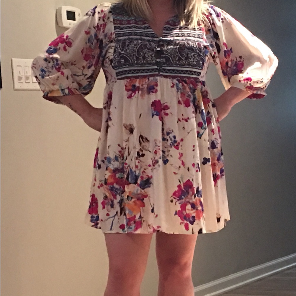 *SALE*NEW*Boho Floral Peasant Dress - Picture 3 of 3