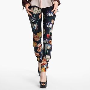MOTHER 'The Looker' Floral Print Skinny Jeans