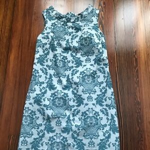 Blue knee length sleeveless Merona dress, size 6