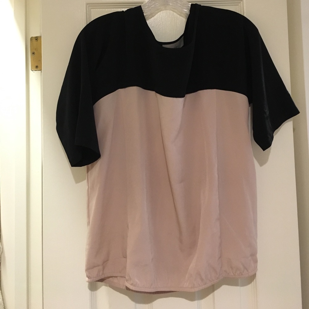 Cream and black, medium, Ann Taylor Loft blouse!