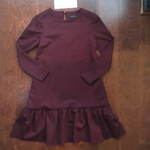 Banana Republic Ruffle Hem Dress. Size 0 Petite