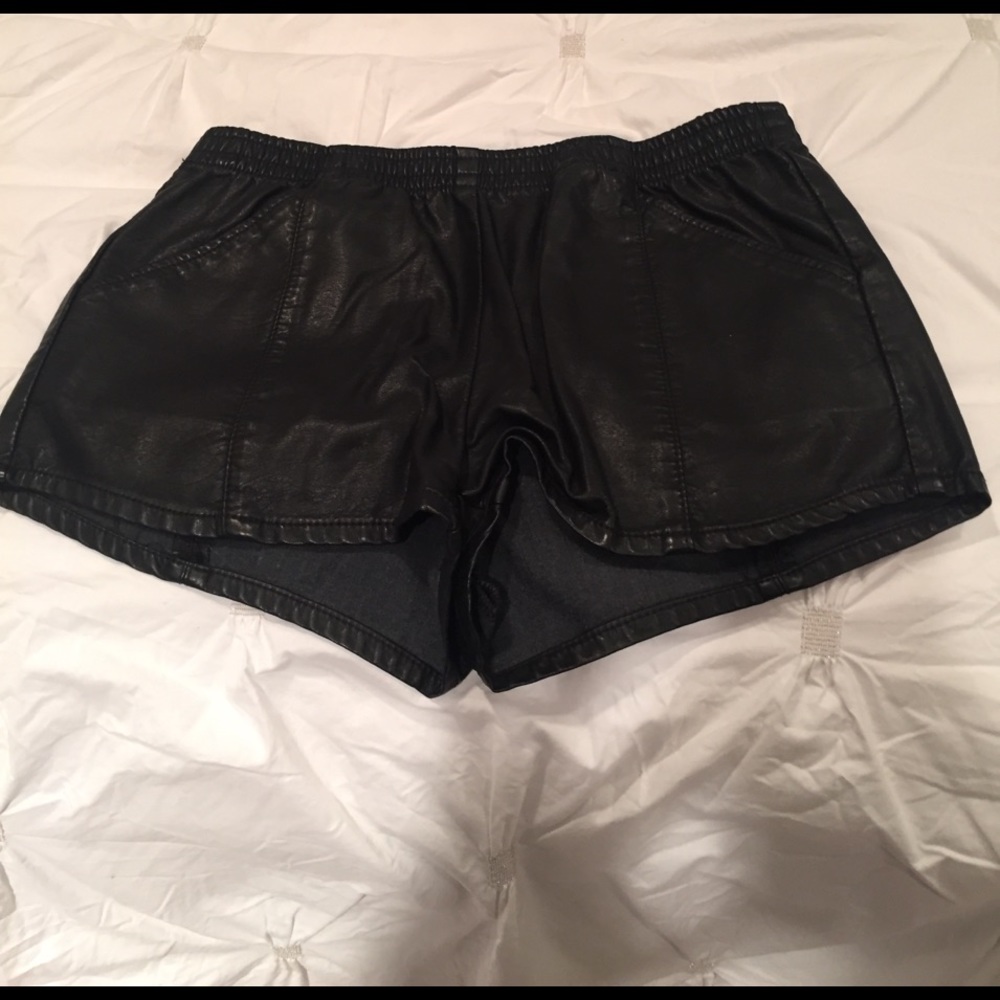 Faux leather shorts from pacsun