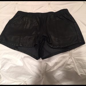 Faux leather shorts from pacsun