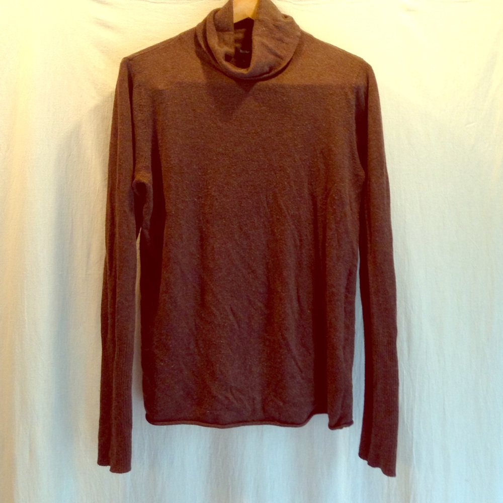 Classic chocolate brown turtleneck