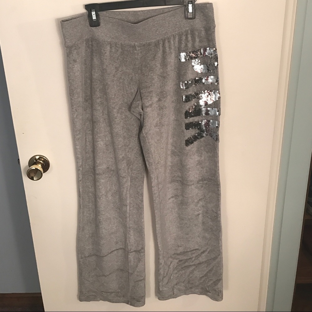 VS PINK gray sweatpants