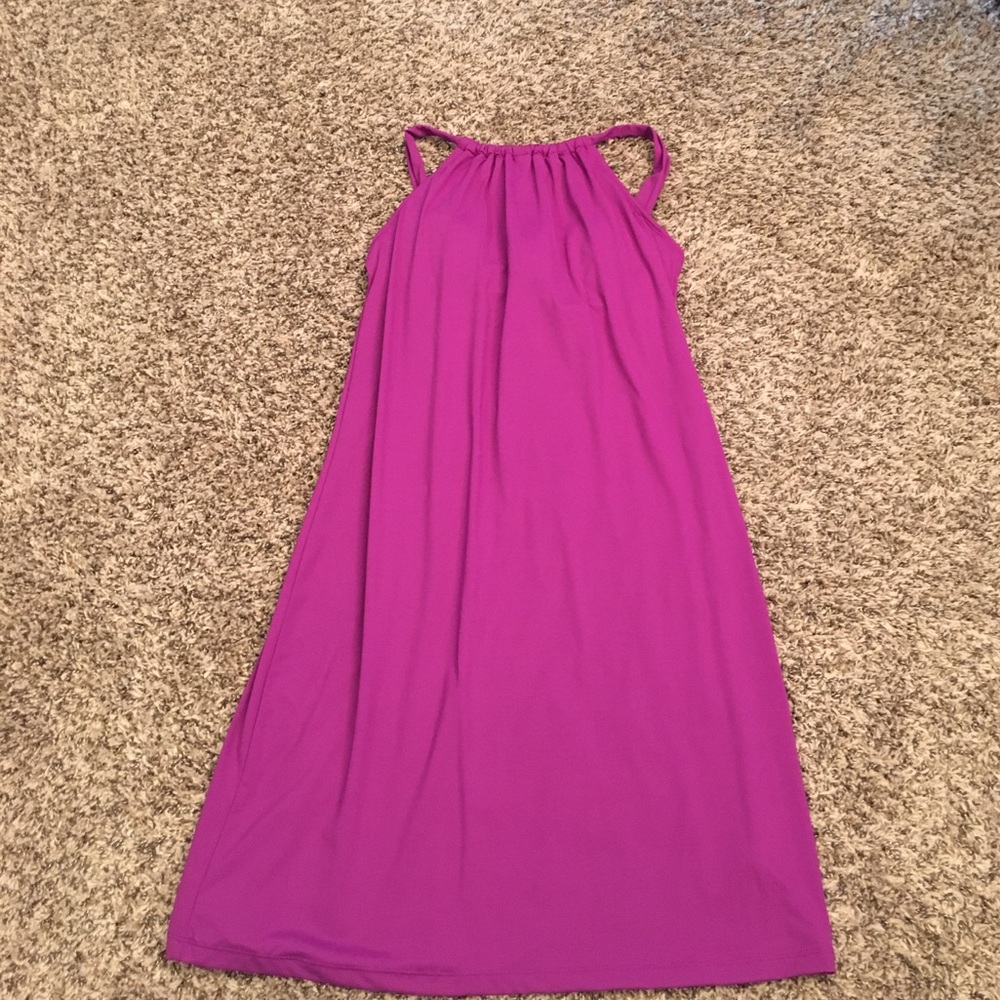 Athleta Kokomo dress / swim cover up. Fuschia