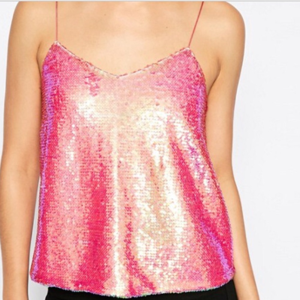 ASOS Iridescent Sequin Cami Top