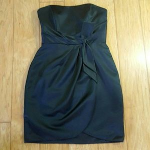 Strapless Black Cocktail Dress