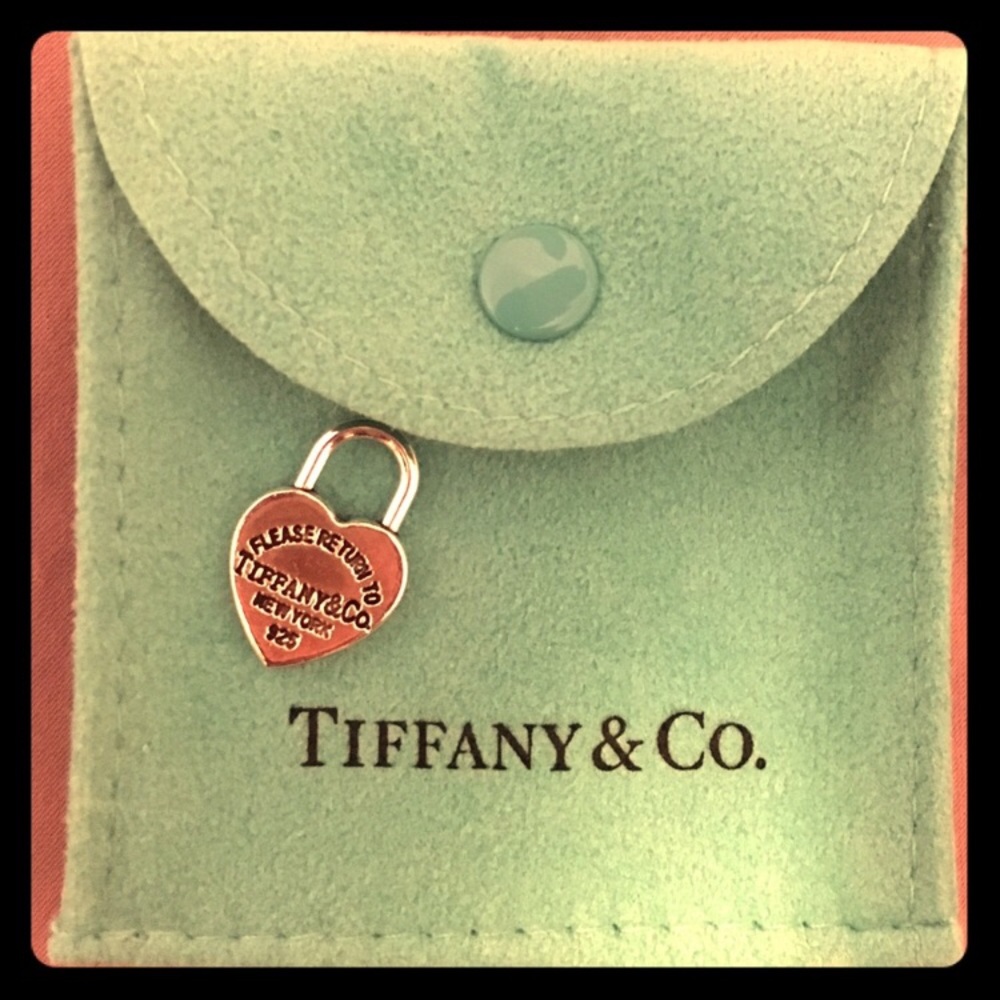 Engraved "Return to Tiffany & Co" Heart Lock Charm