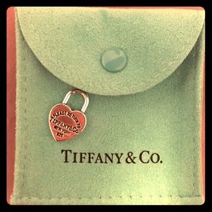 Engraved "Return to Tiffany & Co" Heart Lock Charm