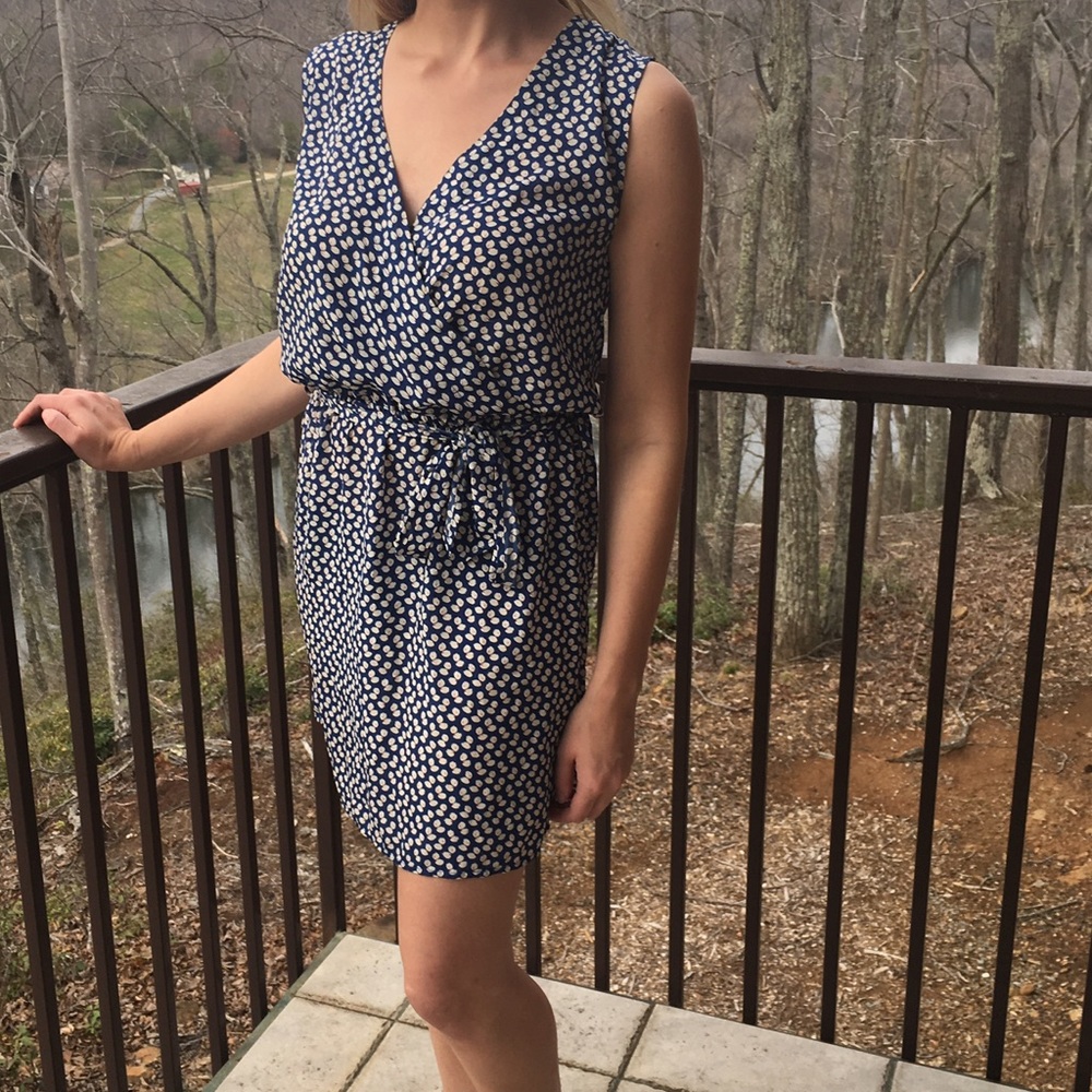 Brooklyn Industries print wrap dress