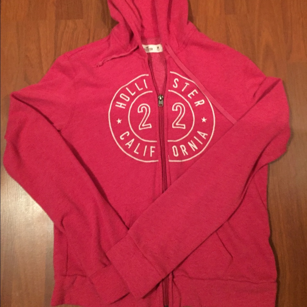 Hollister zip up sz med.