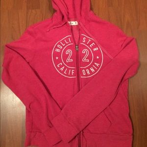 Hollister zip up sz med.