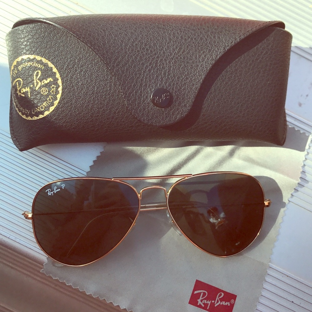Ray Ban Polarized Aviator Metal 001/58 58014 3P