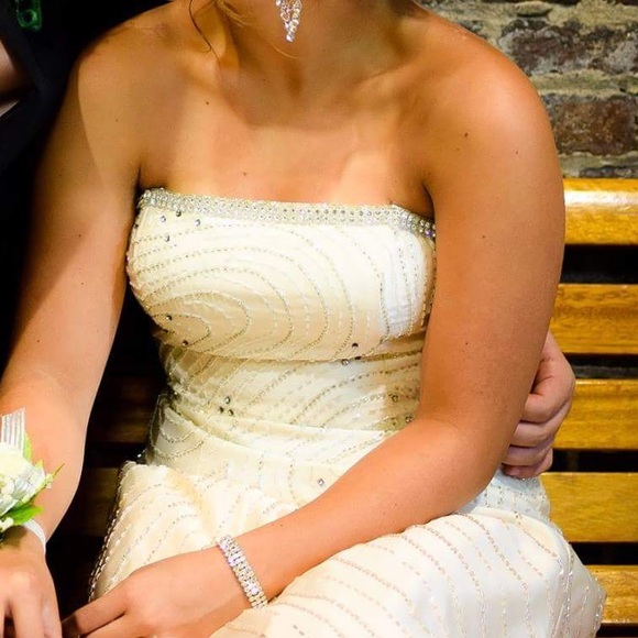 Gold/ Blush pageant/prom dress - Picture 3 of 3