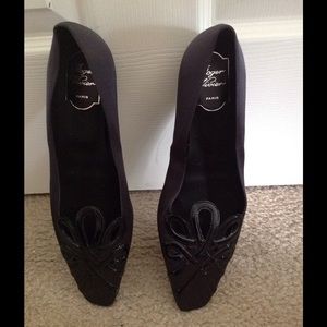 Roger Vivier silk flats