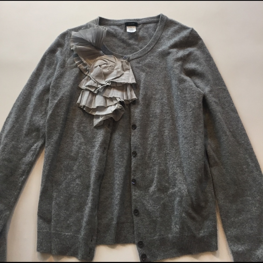Cashmere blend cardigan with cotton detailing