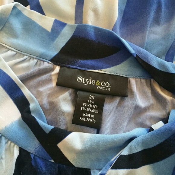 🚫SOLD🚫👗Style & Co. Strikingly bold top - Picture 6 of 8