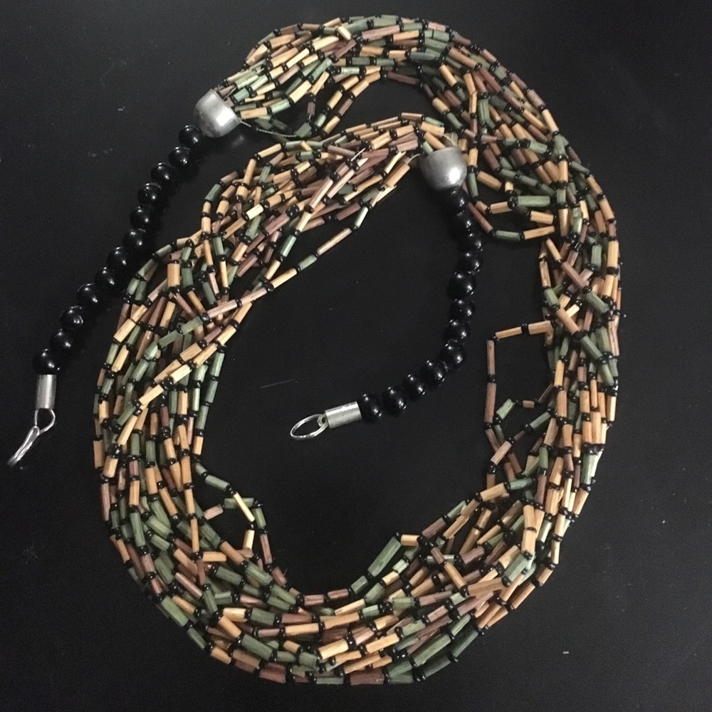 Bamboo style necklace