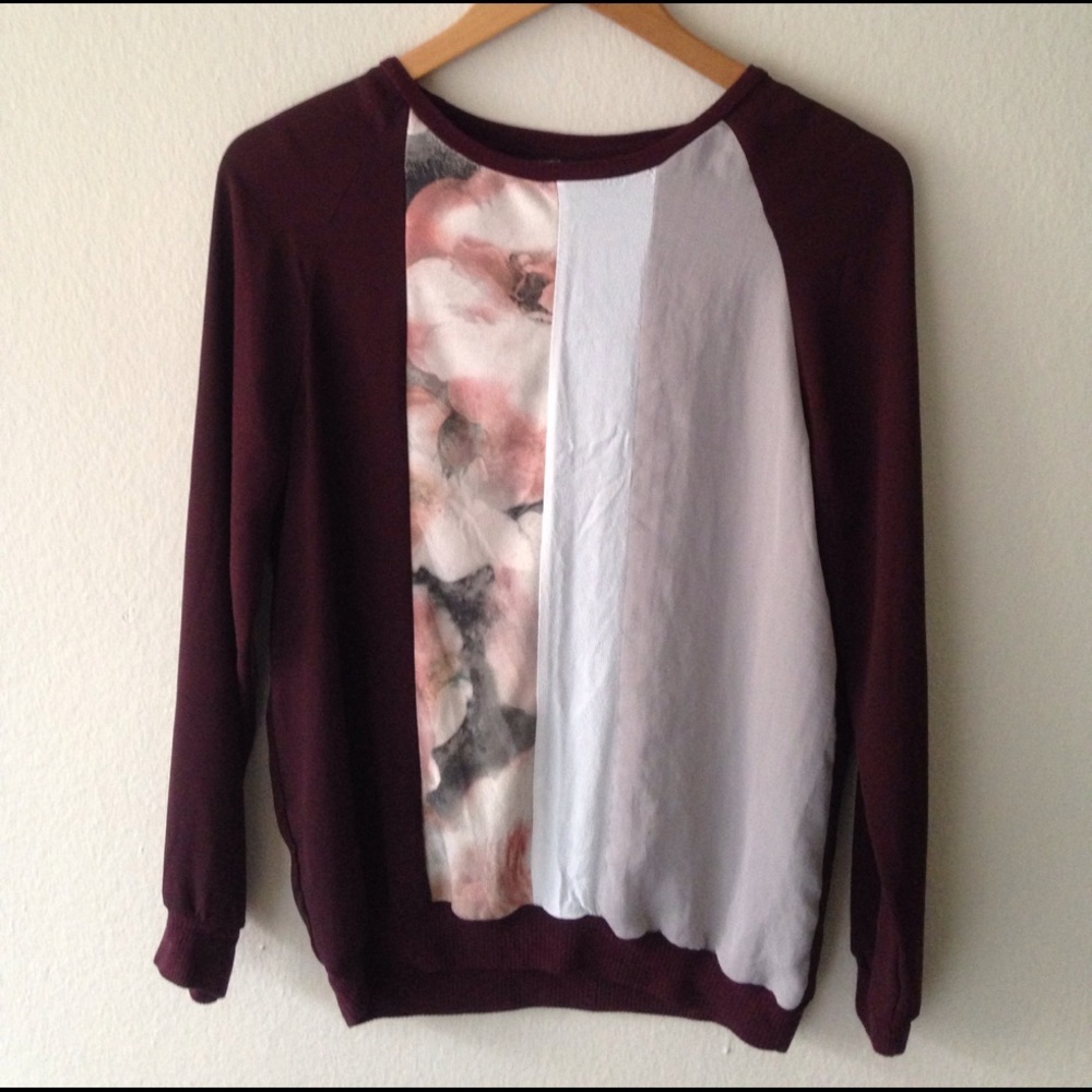 Zara Basic panel blouse Size XS