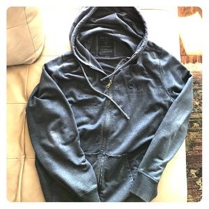 Men's Large Guess Blue Zip-up Hoodie