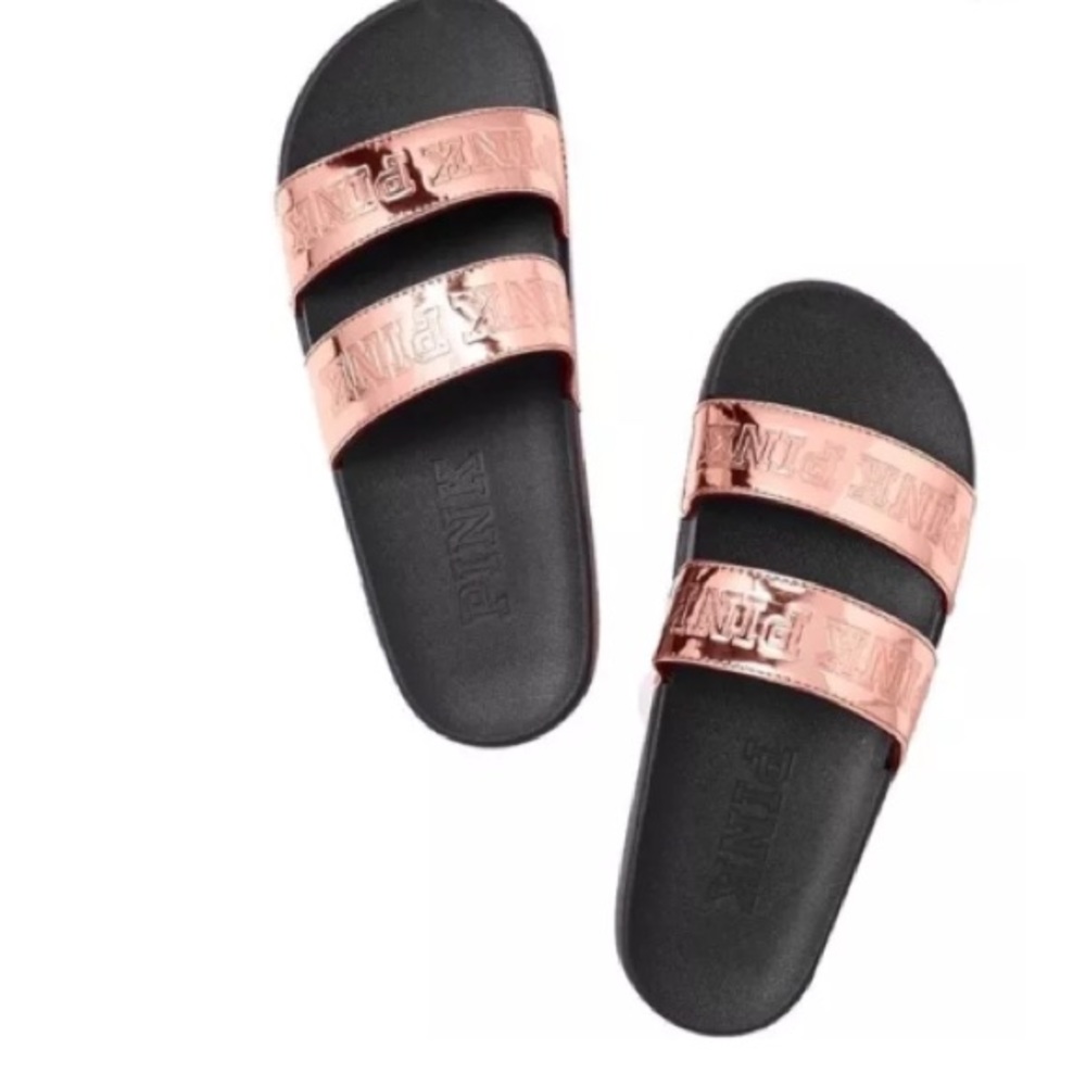 Last 1! Vs pink slides sandals slippers - Picture 6 of 6