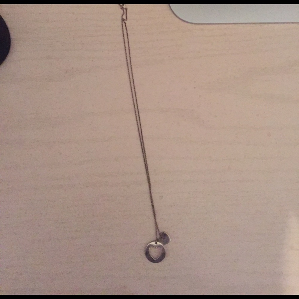 Tiffany and co heart charm necklace